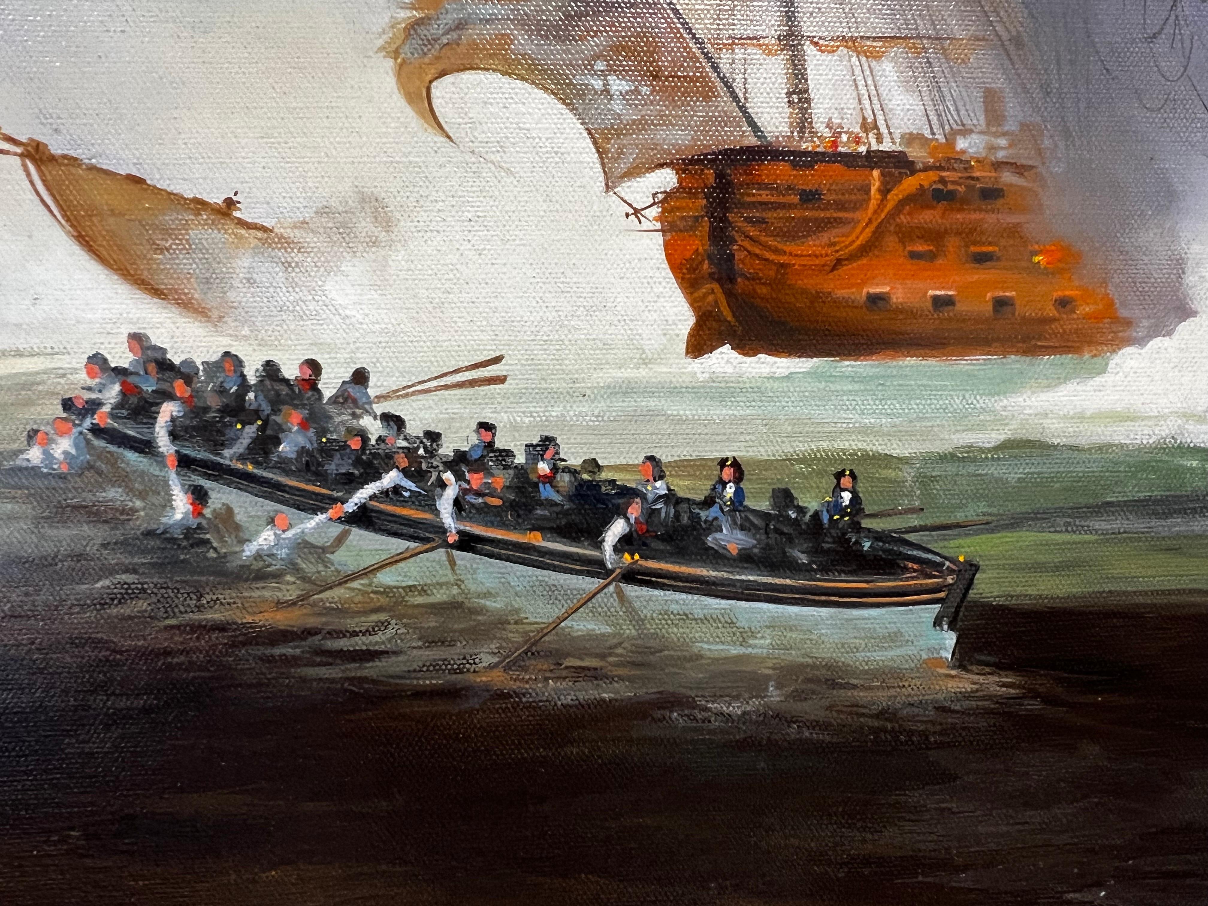 battle of trafalgar oil painting