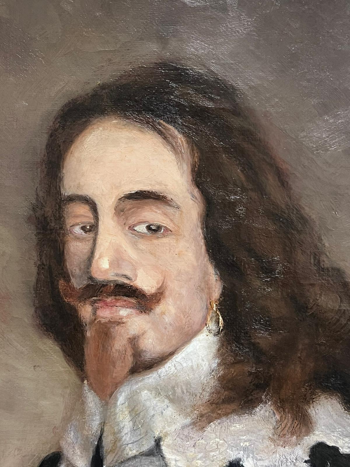 King Charles I
British artist, early 20th century
signed with initials
oil on canvas, framed
framed: 36 x 29 inches
canvas: 32 x 26 inches
provenance: private collection, UK
condition: a few minor scuffs but overall good and sound condition, due to