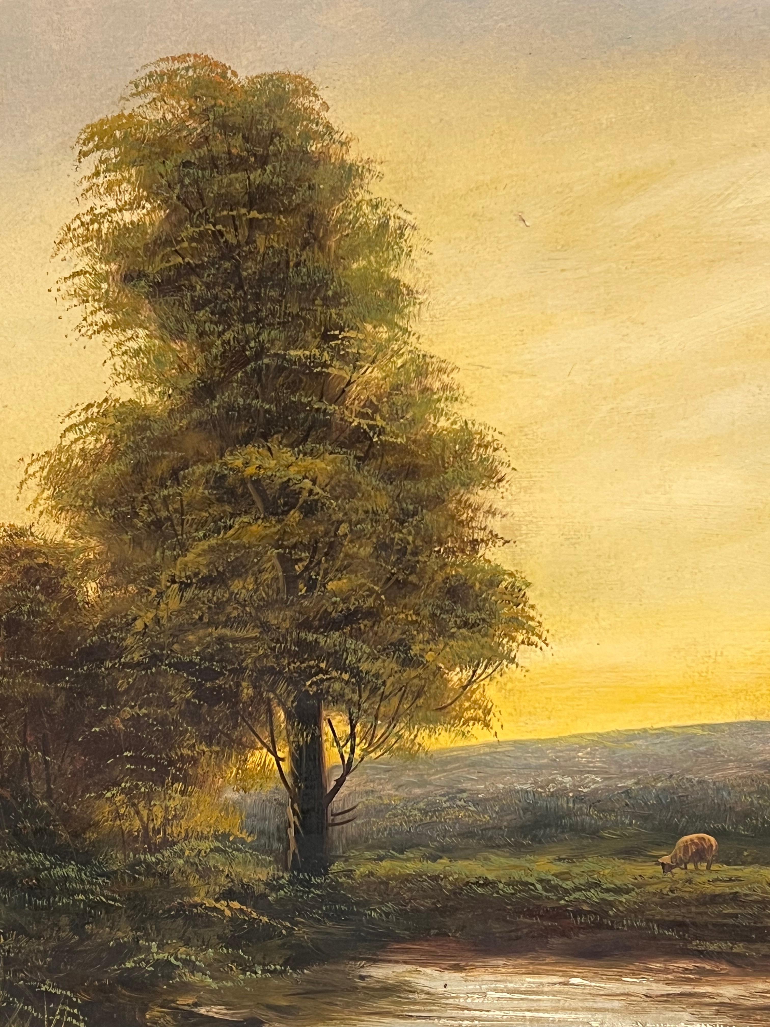 Paesaggio pastorale
English School, fine del XIX secolo
firmato
olio su tavola, incorniciato
incorniciato: 19 x 25 pollici
tavola: 18 x 24 pollici
Provenienza: collezione privata, Regno Unito
Condit: il dipinto è in buone condizioni generali; la