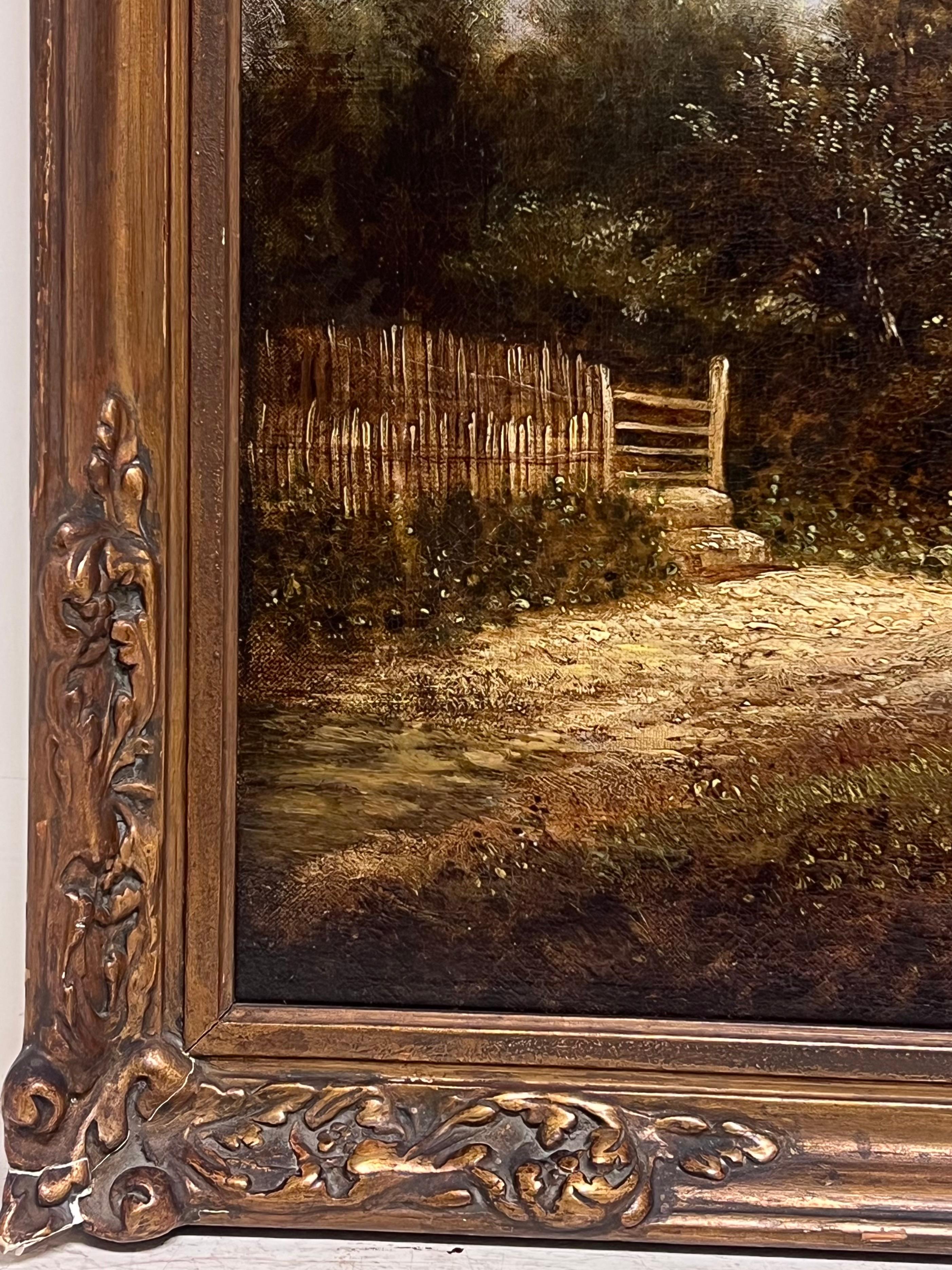 El carril rural
English School, mediados del periodo victoriano, circa 1860'1870
óleo sobre lienzo, enmarcado
enmarcado: 21,5 x 27 pulgadas
lienzo 18 x 24 pulgadas
Procedencia: colección privada, Inglaterra
Estado: muy buen estado

Para más