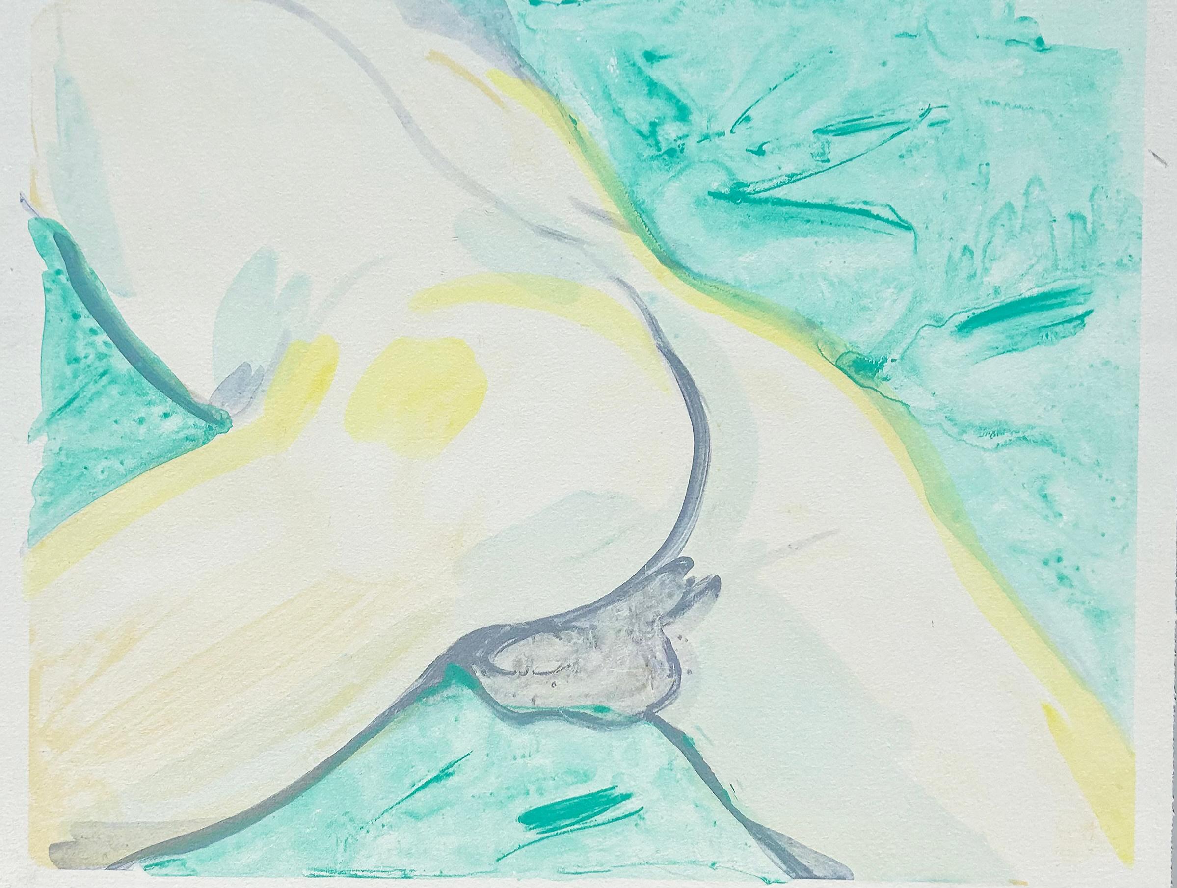 Moderno L'artista britannica Celia Hempton Stampa di nudo maschile 