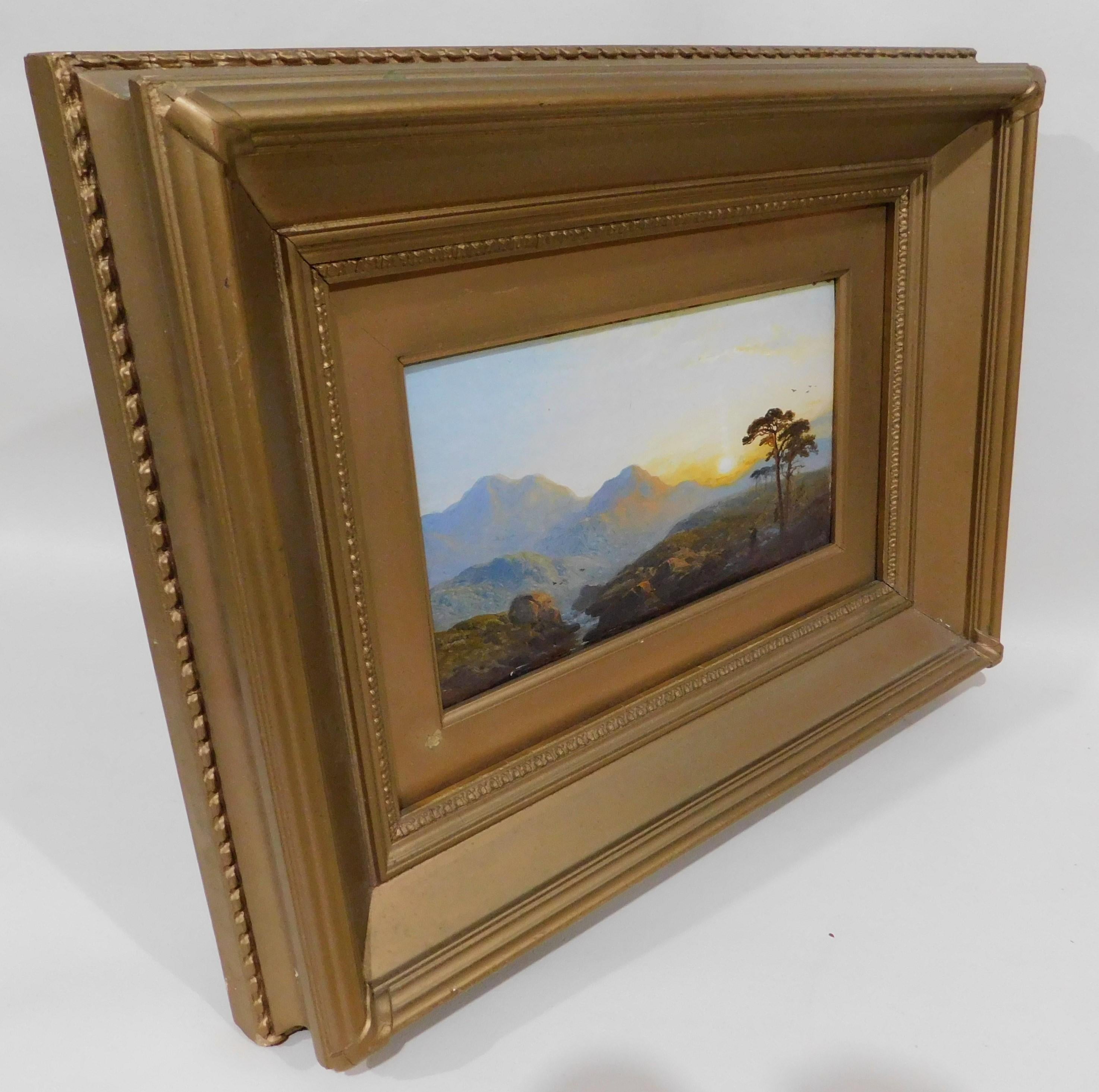 British Artist George Blackie Sticks Framed Original Oil Painting For Sale 4