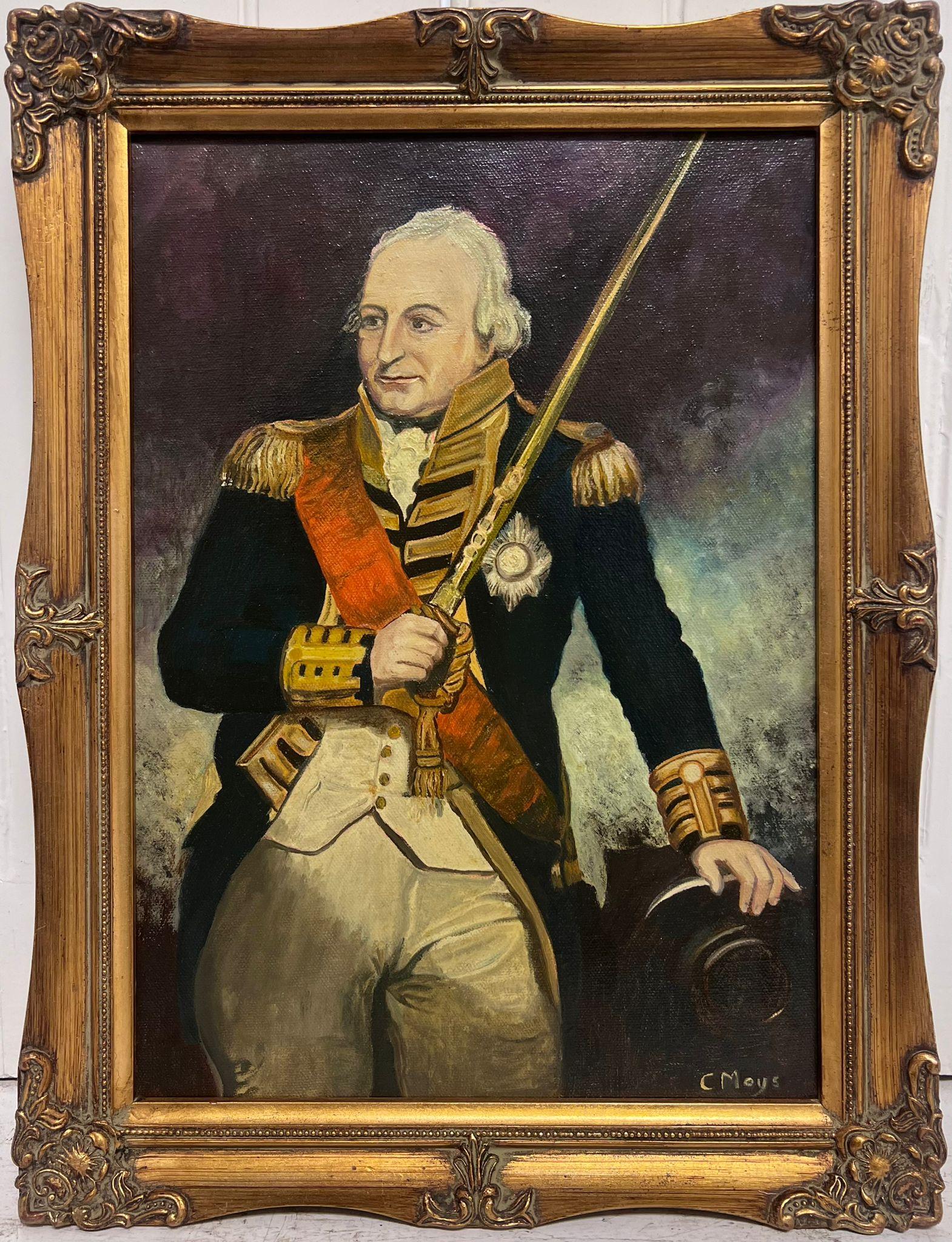 L'ammiraglio John Jervis, ritratto della marina britannica, è un dipinto a olio su tela. - Painting di British artist