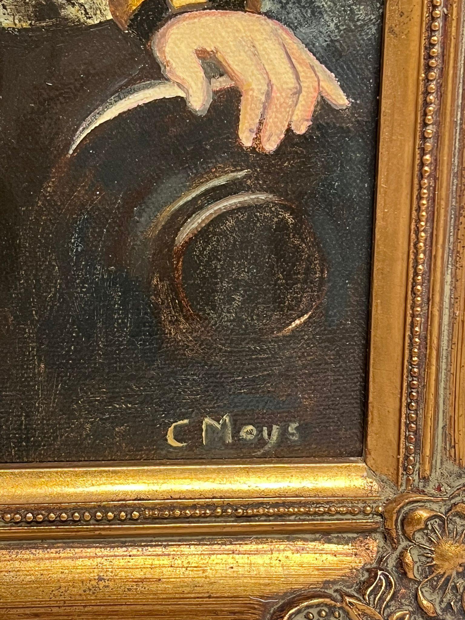 L'ammiraglio John Jervis, ritratto della marina britannica, è un dipinto a olio su tela. - Figurative Painting Nero di British artist