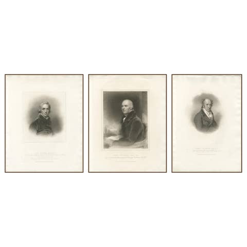 British Artists John Hoppner, Joseph Farington & Henry Thresham Engraved, c.1814