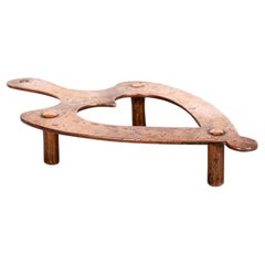 British Arts & Crafts Hand-Crafted Heart Shaped Copper Trivet