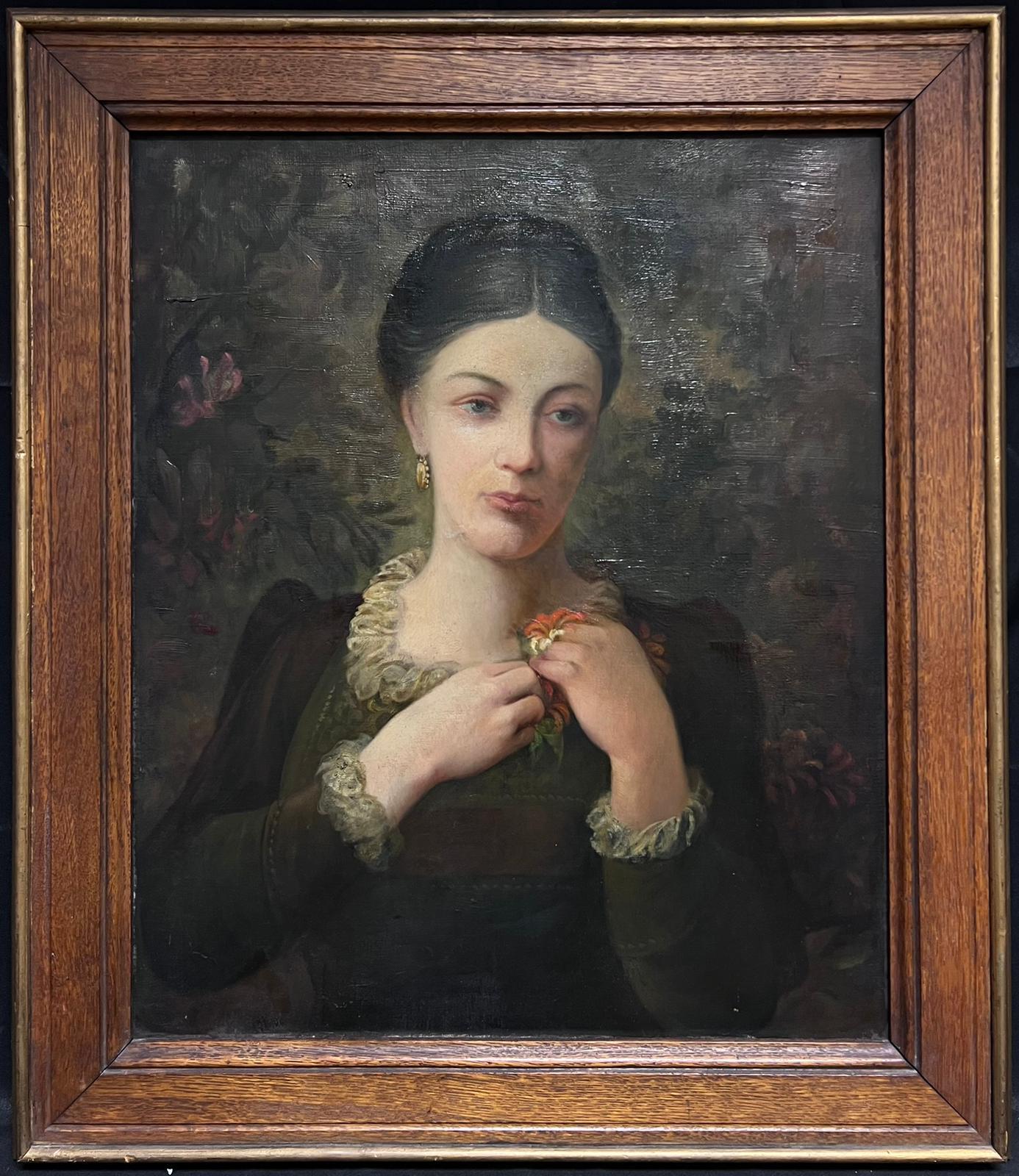 Portrait of an Elegant Lady
British School, late 19th/ early 20th century - circa 1900
oil on canvas, framed in oak wood frame
framed: 30 x 26 inches
canvas : 24 x 20 inches
provenance: private collection, UK
condition: very good and sound condition