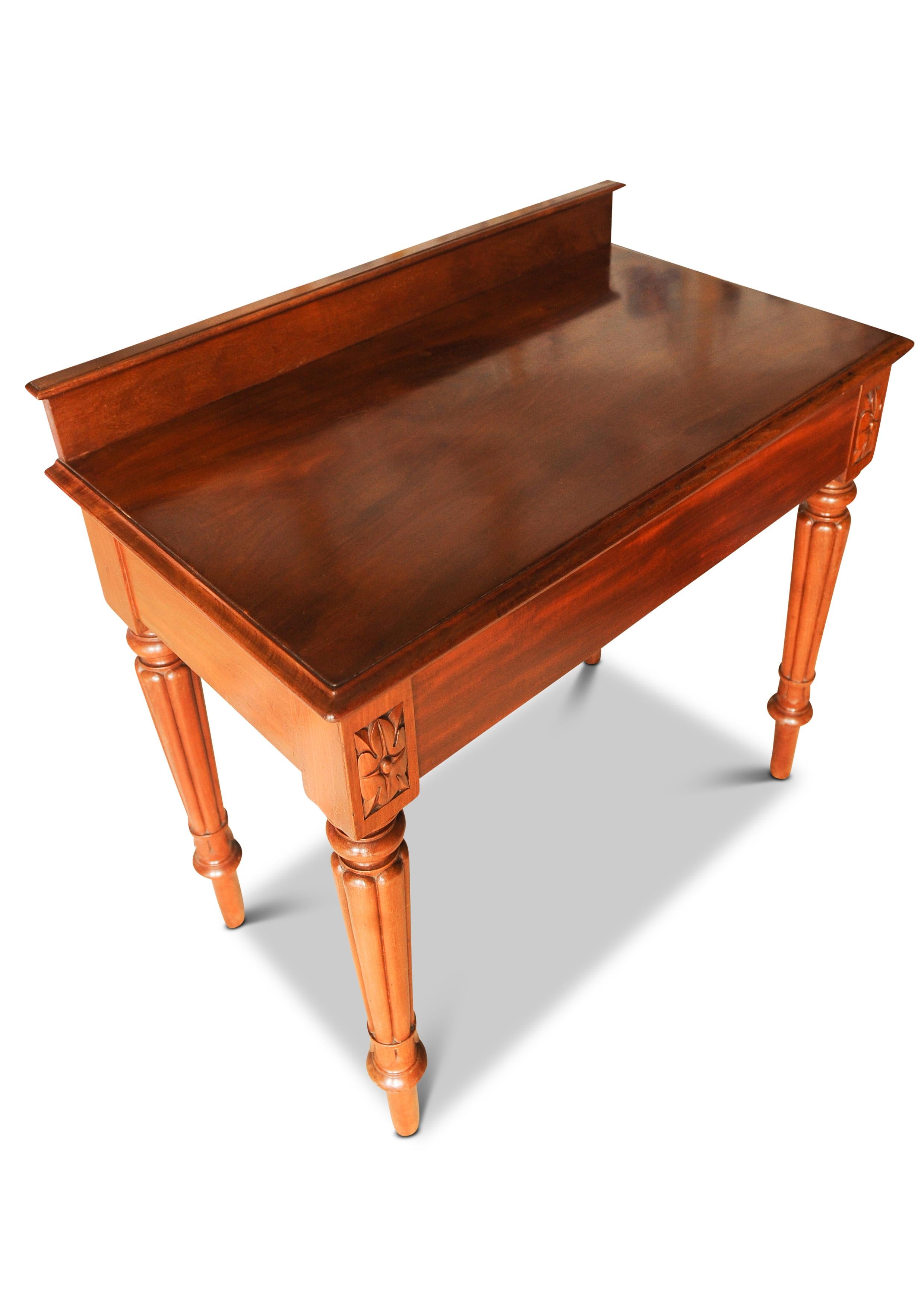 19th Century Victorian Single Drawer Hallway Table by Johnstone and Jeanes of London  For Sale