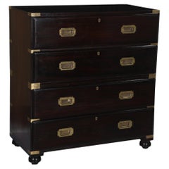 British Campaign Rosewood Secretary Dresser, Early 1900's