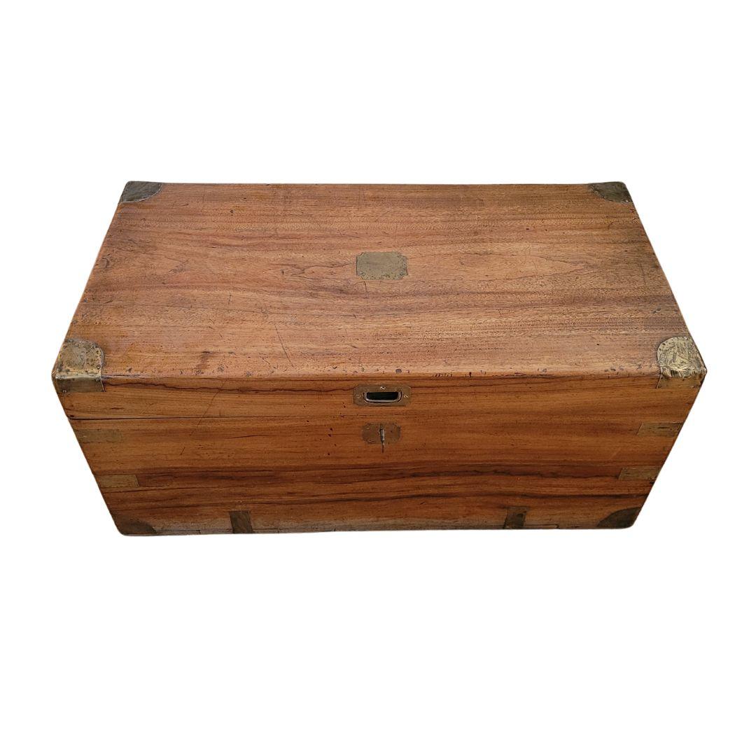 British Camphor chest, Trunk  brass and bronze  British colonies 7