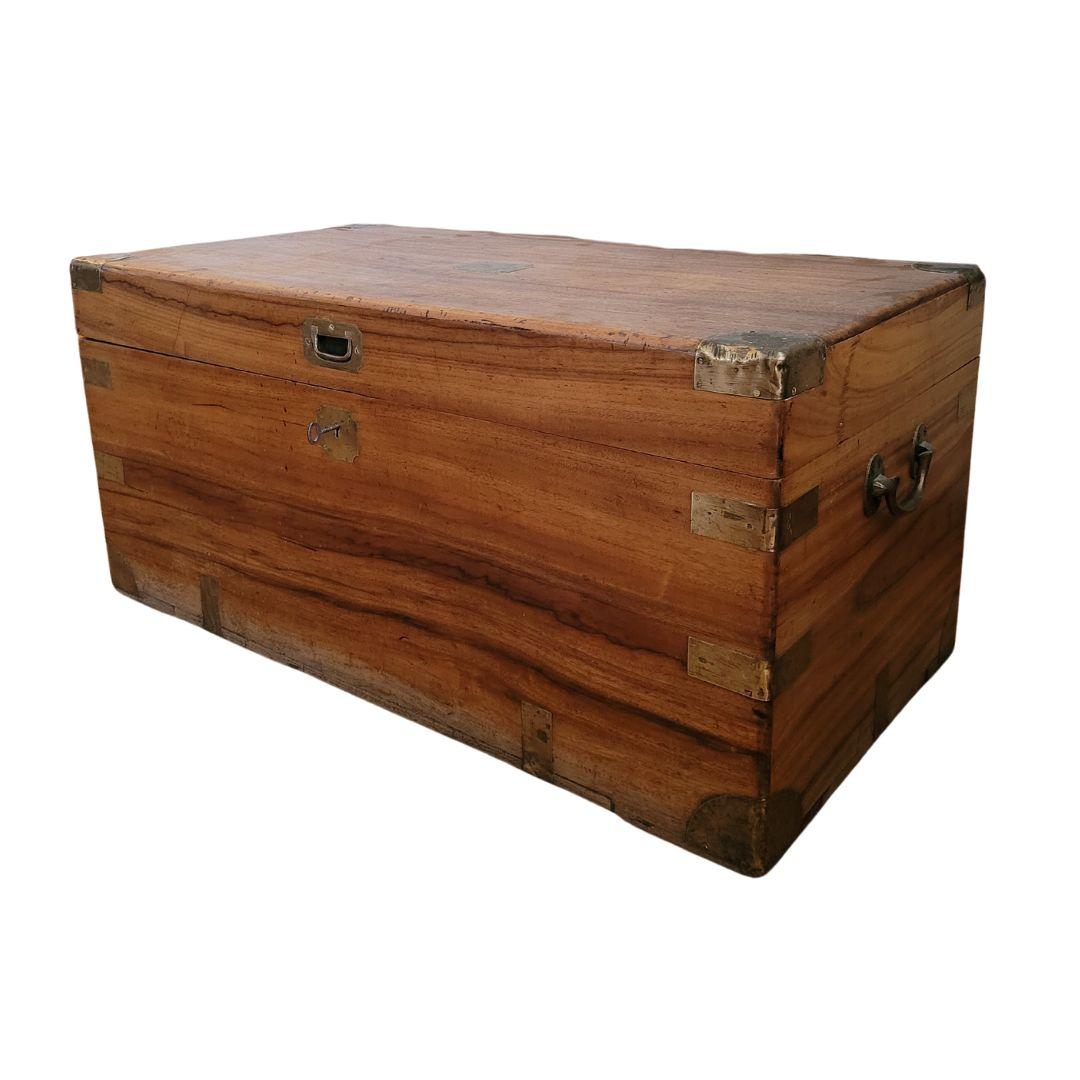 British Camphor chest, Trunk  brass and bronze  British colonies 12