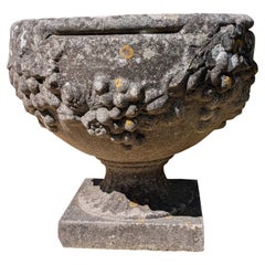 Jardiniere / Jardinière britannique en pierre moulée
