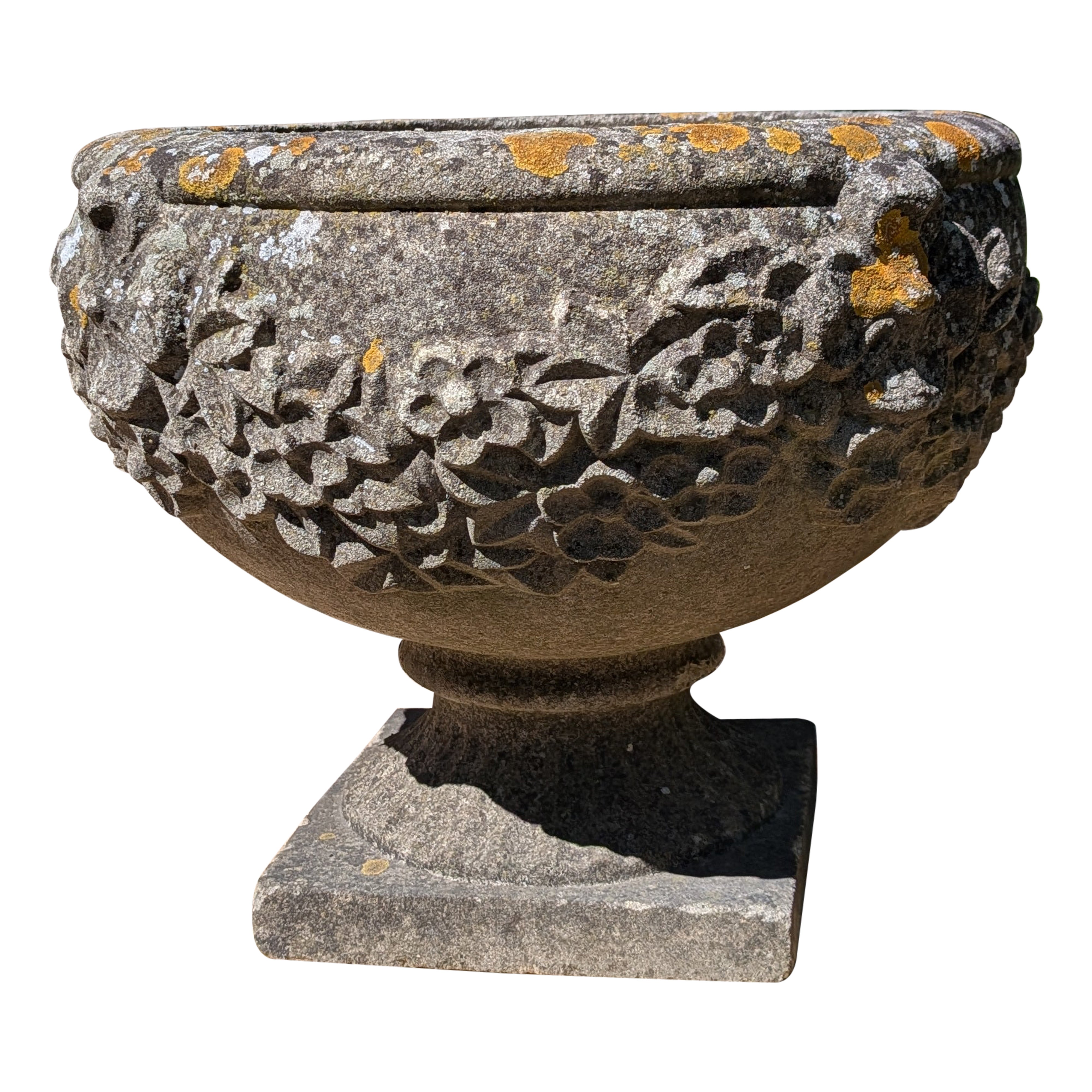 Britisches Pflanzgefäß aus Gussstein / Jardiniere