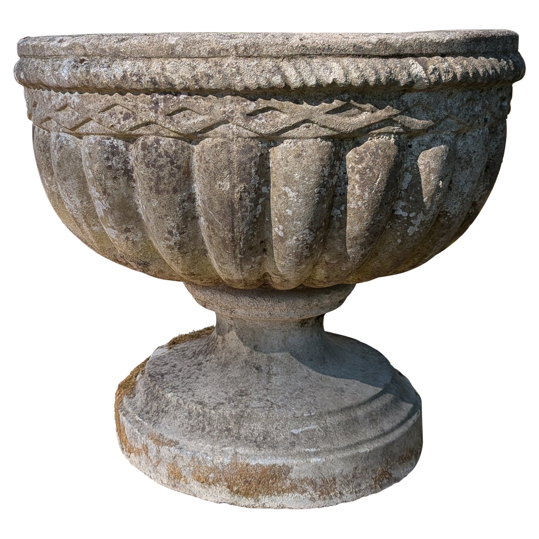 Fioriera / Jardiniere in pietra fusa inglese