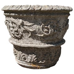 Fioriera / Jardiniere in pietra fusa inglese