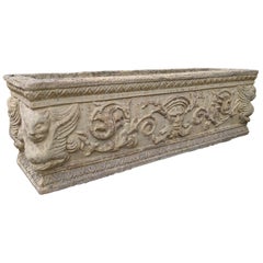 British Cast Stone Planter / Jardiniere