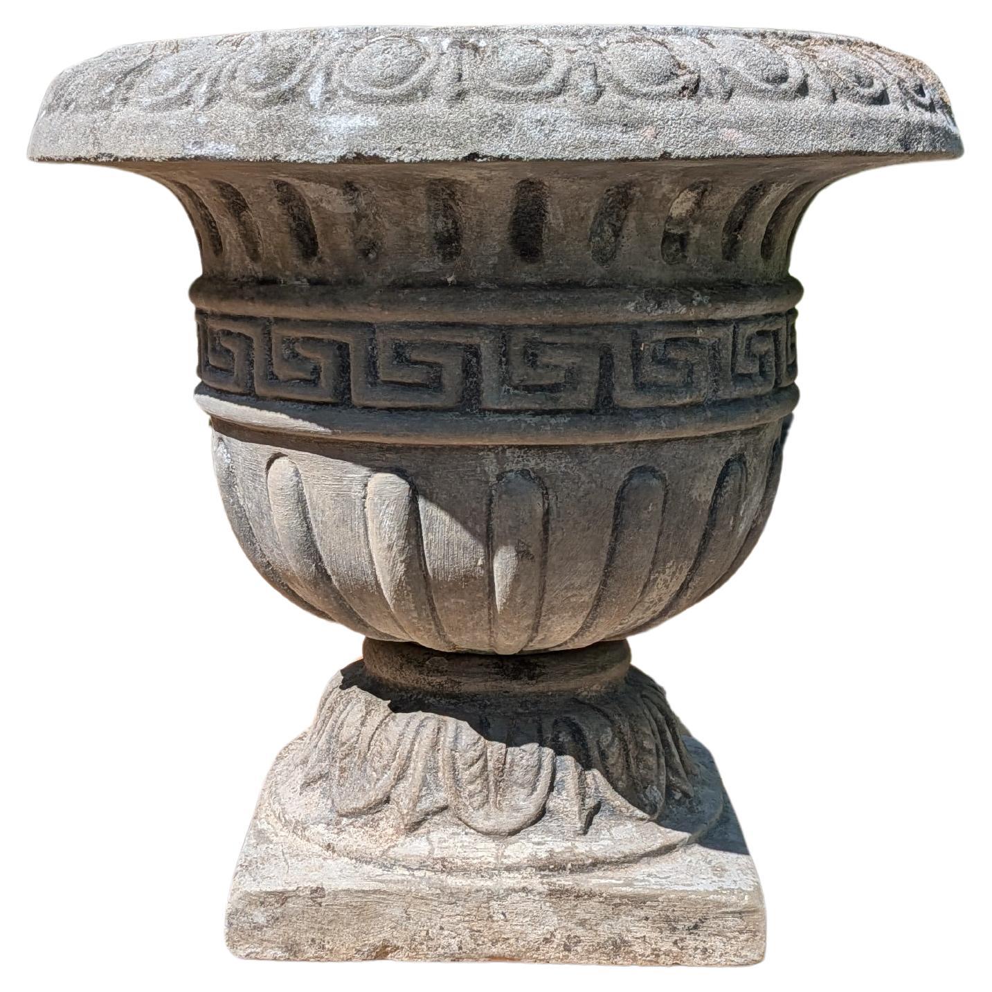 Fioriera / Jardiniere in pietra fusa inglese