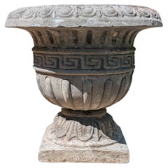Fioriera / Jardiniere in pietra fusa inglese