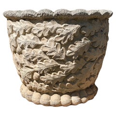 Fioriera / Jardiniere in pietra fusa inglese