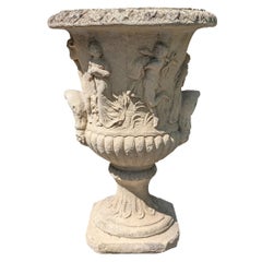 Fioriera / Urna / Jardiniere in pietra fusa britannica