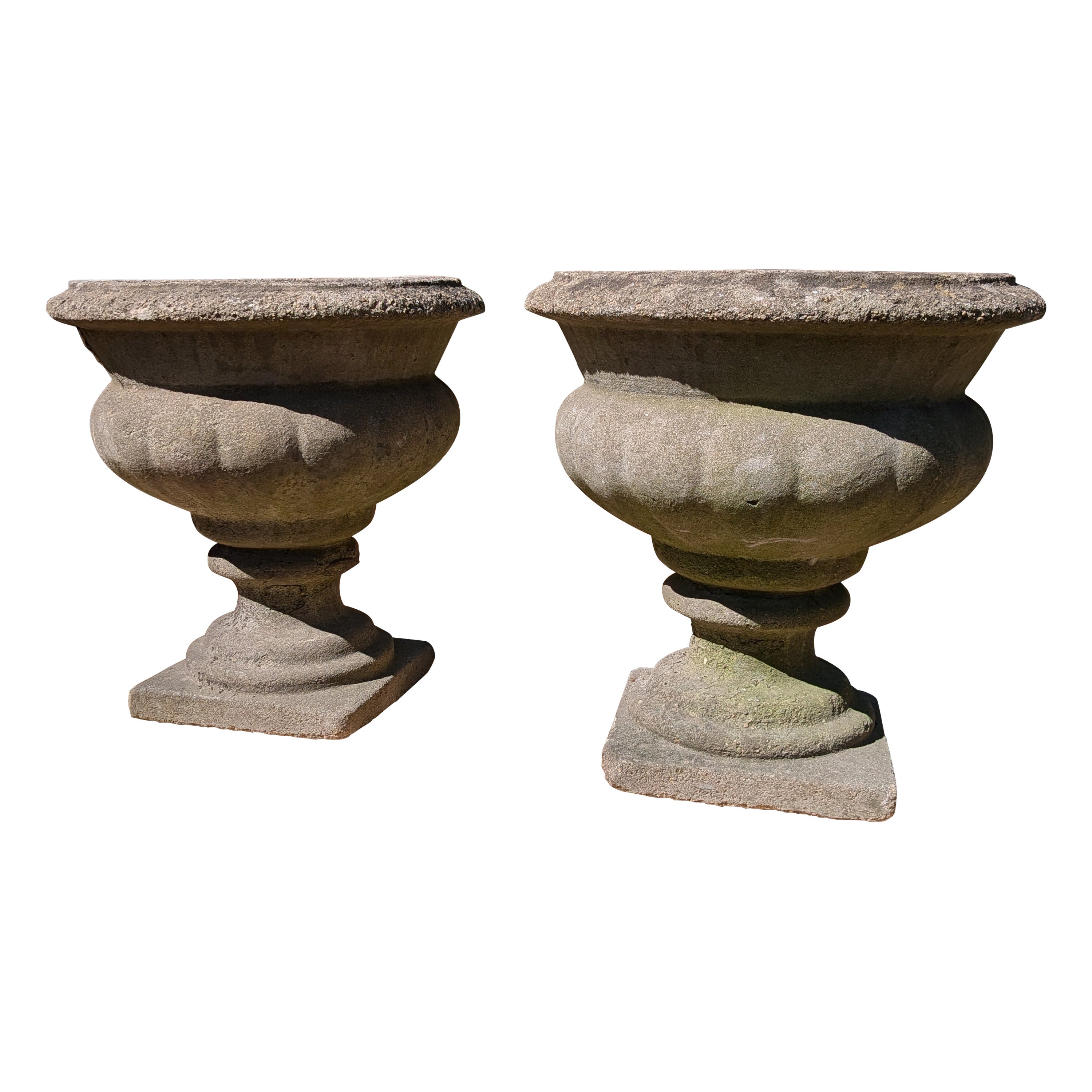 Britische Pflanzgefäße aus Gussstein / Jardinieres im Angebot