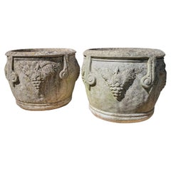 Fioriere in pietra fusa britanniche / Jardinieres