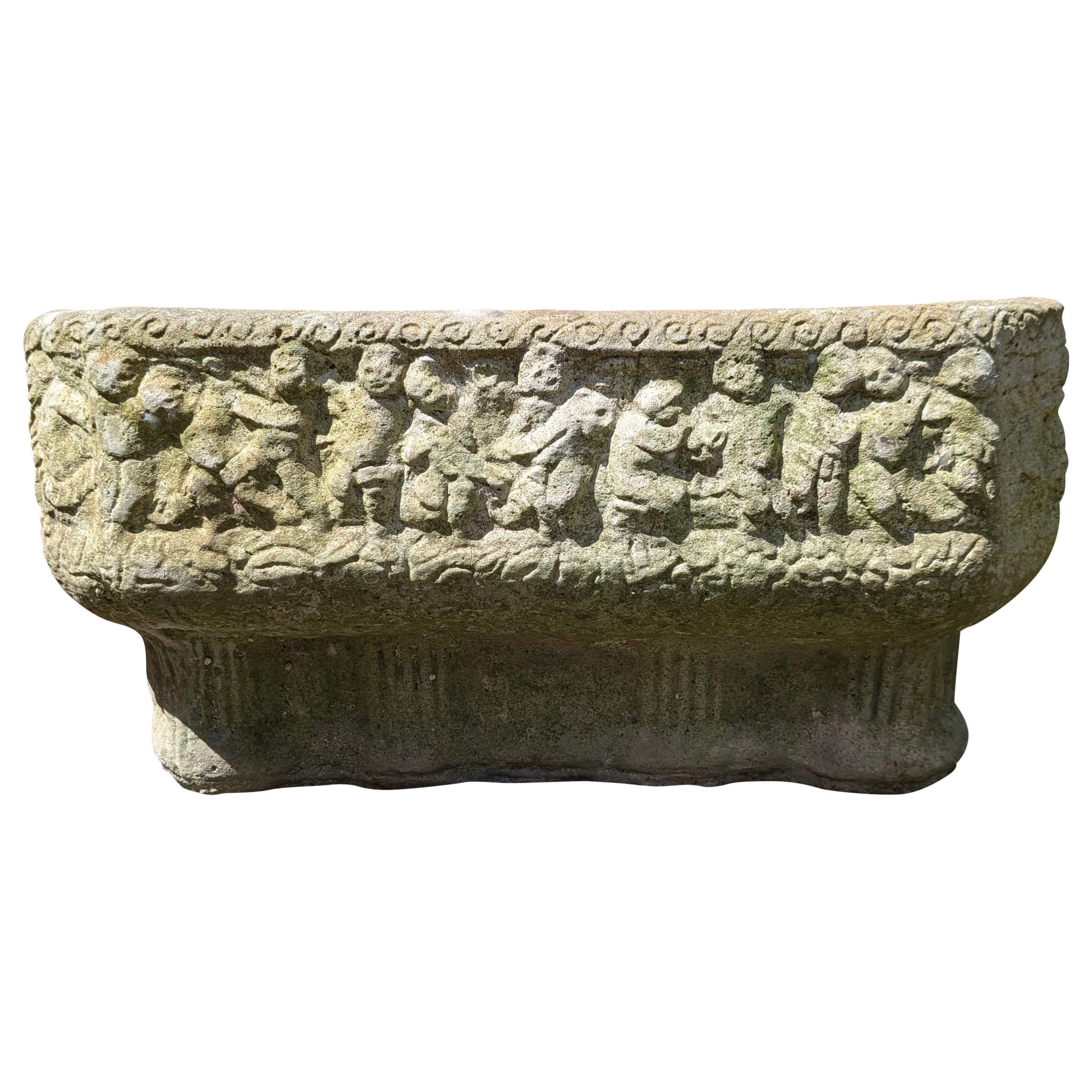 Macetero / Jardinera de Piedra Fundida Británica