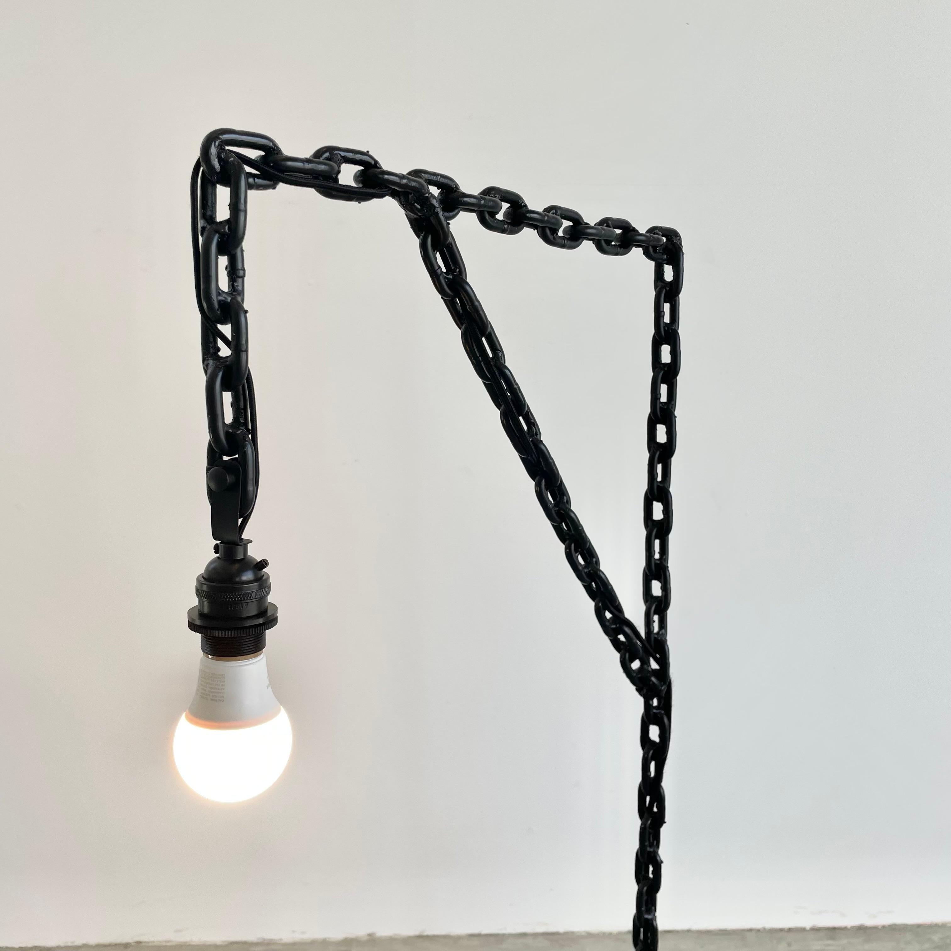 British Chain Link Floor Lamp 3