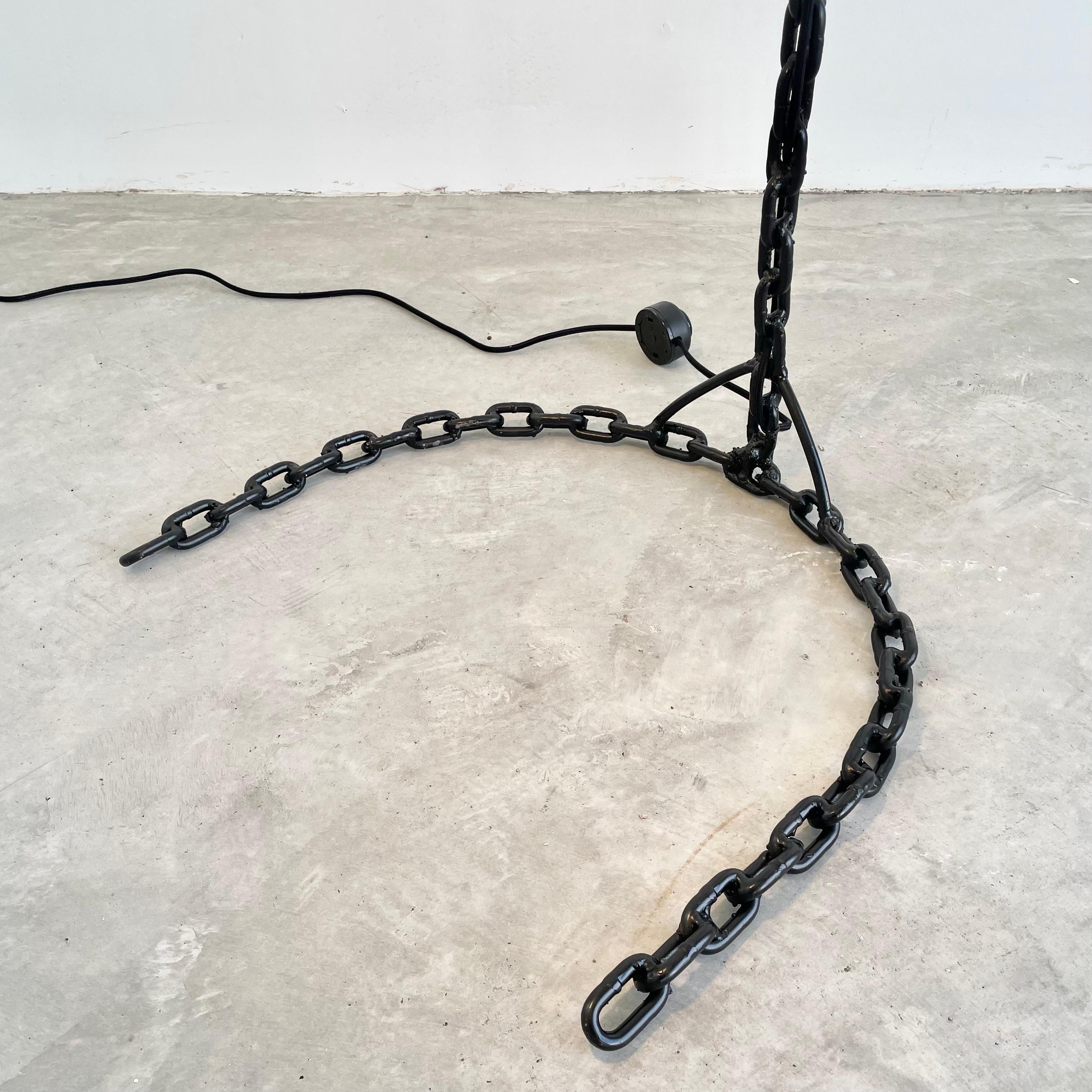 British Chain Link Floor Lamp 4