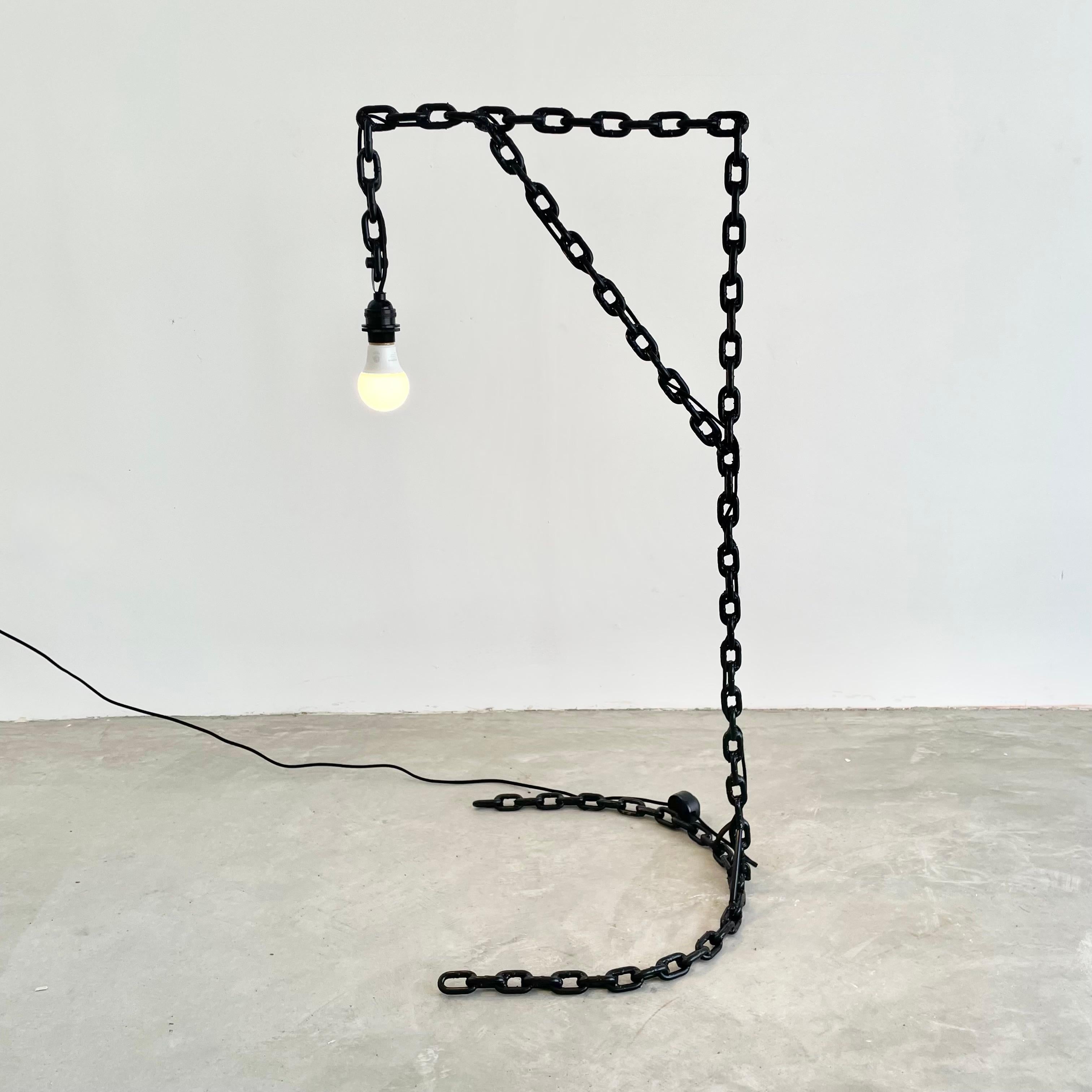 British Chain Link Floor Lamp 1