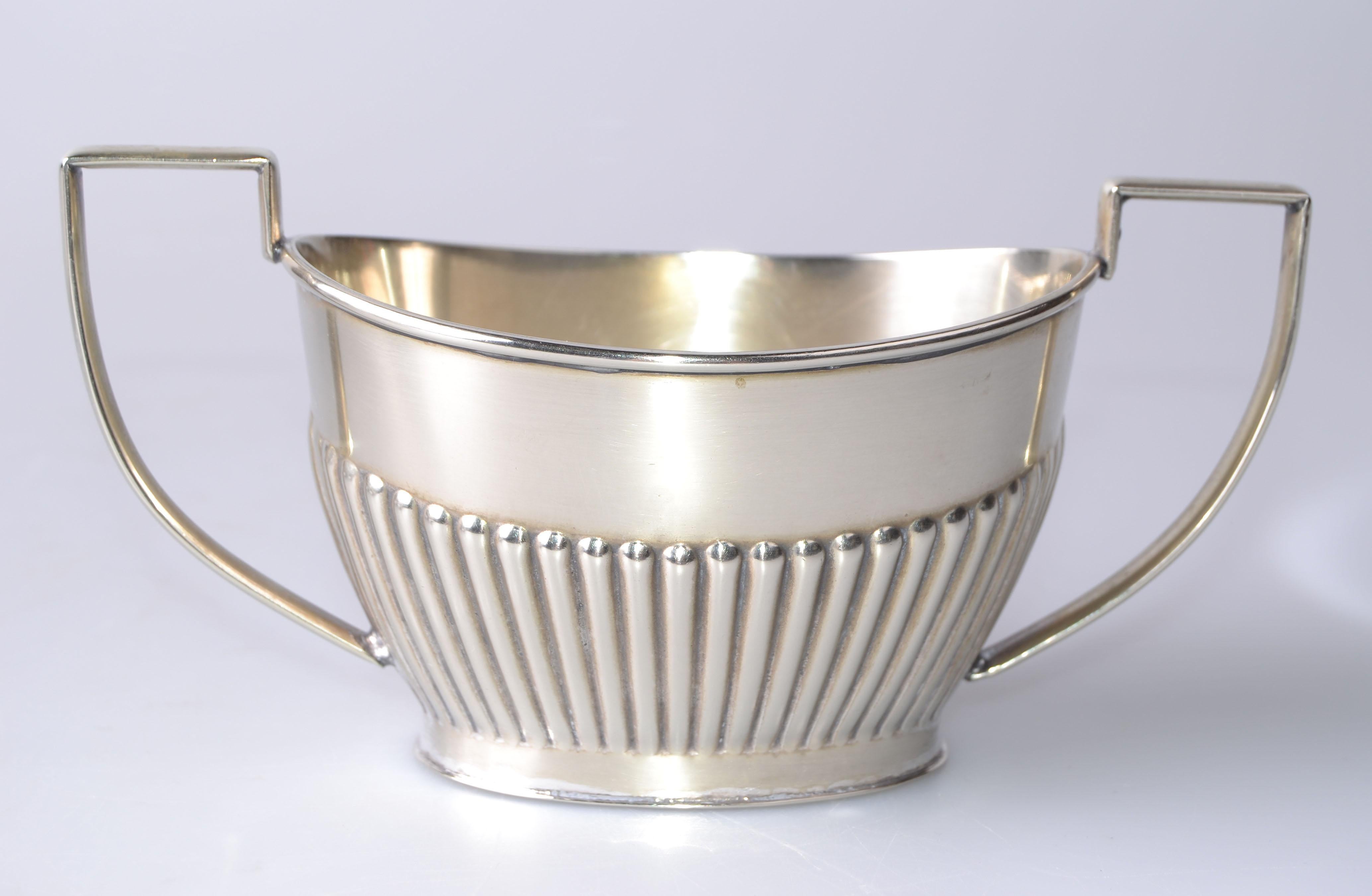 Early 20th Century British Colonial Antique 1910 Cheltenham Silver Coffee Service Sheffield England For Sale