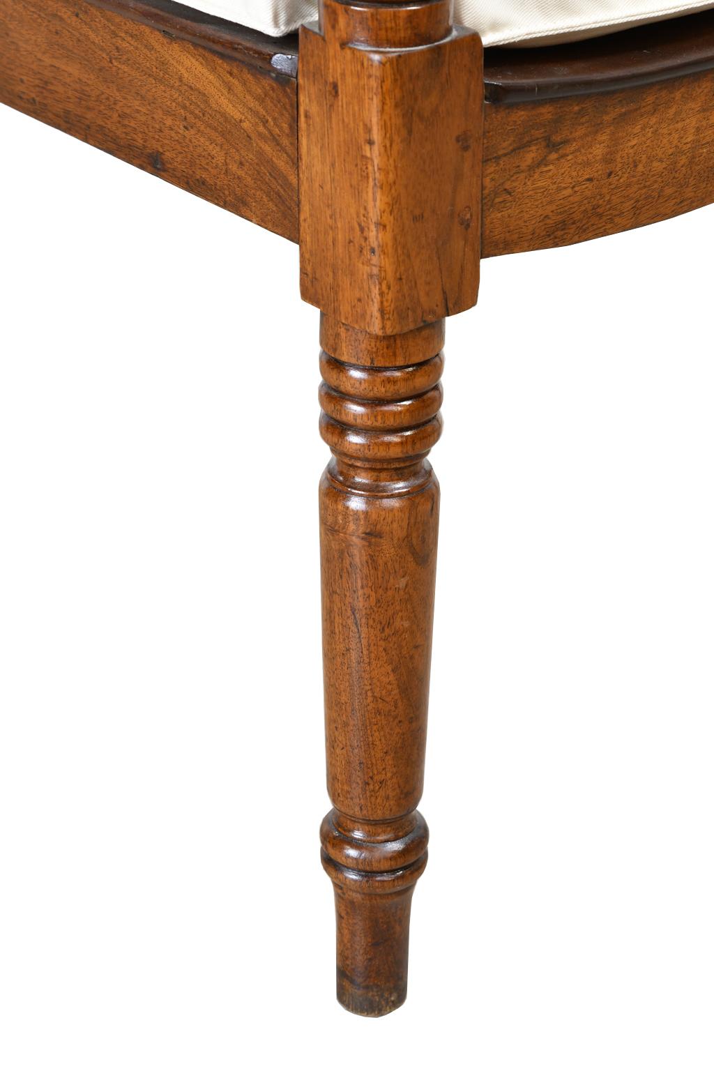 British Colonial Desk Chair/ Armchair in Walnut, circa 1830 2