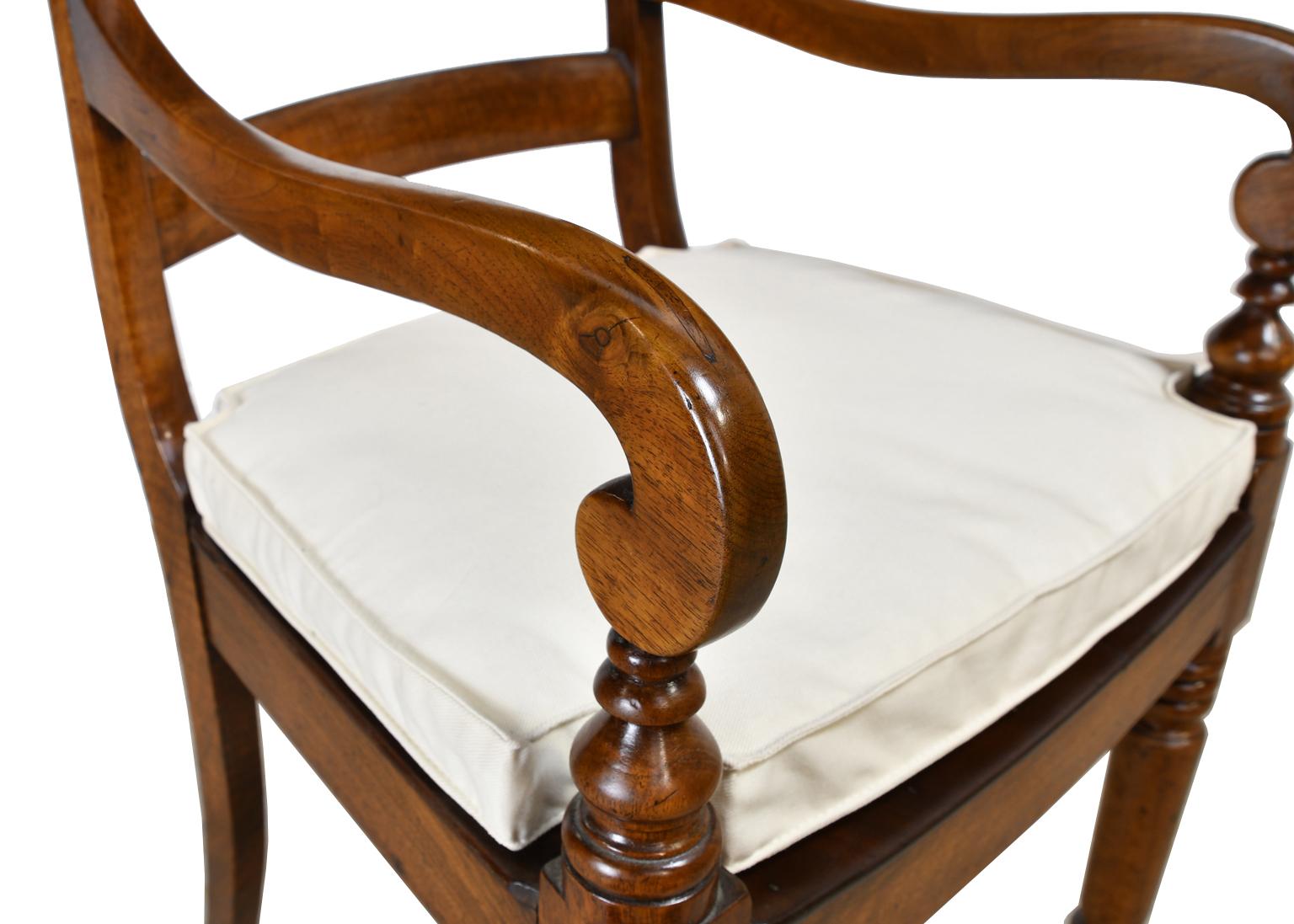 British Colonial Desk Chair/ Armchair in Walnut, circa 1830 3
