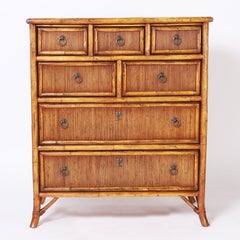 British Colonial Bamboo and Reed Chest