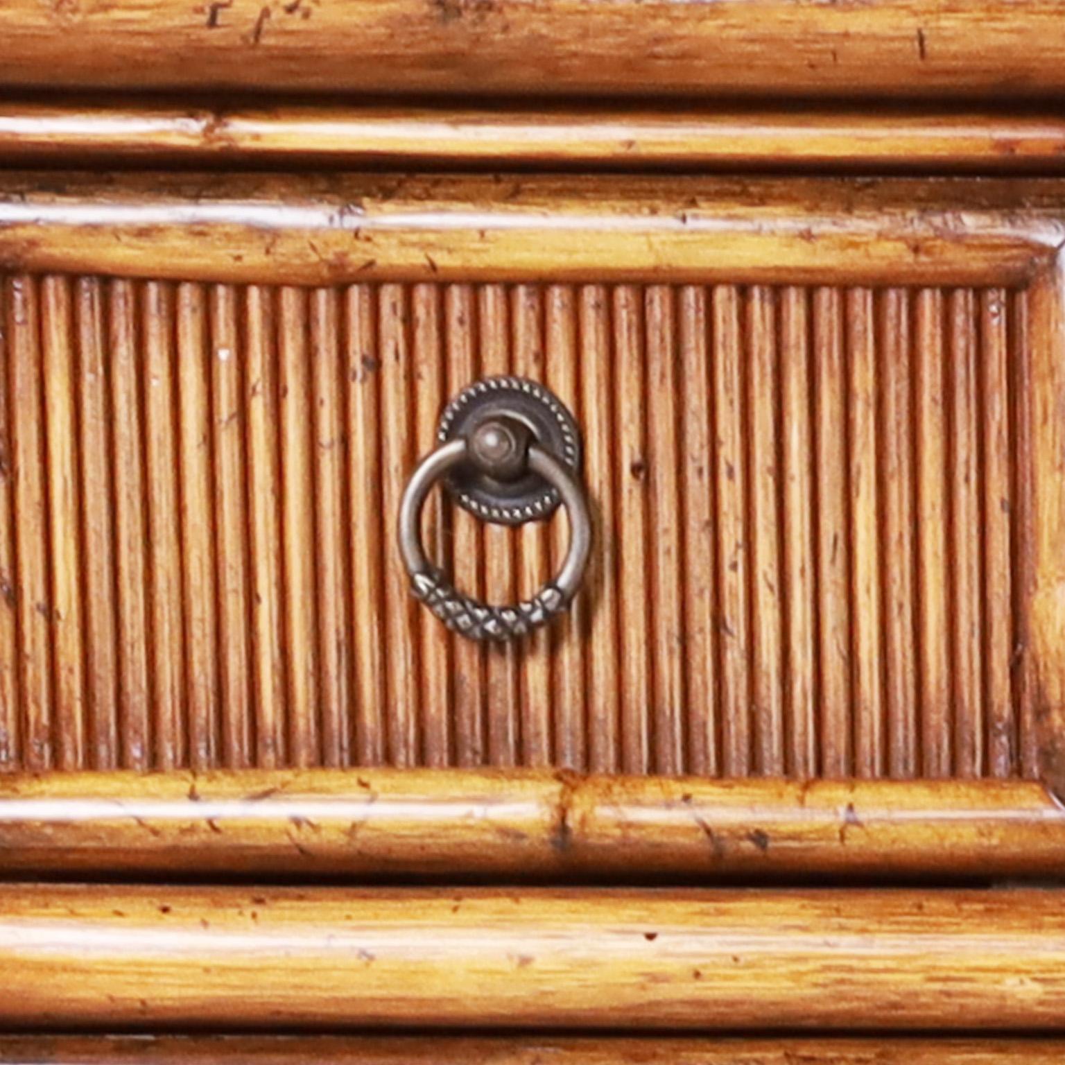 British Colonial Bamboo and Reed Chest 1