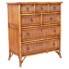 British Colonial Bamboo and Reed Chest