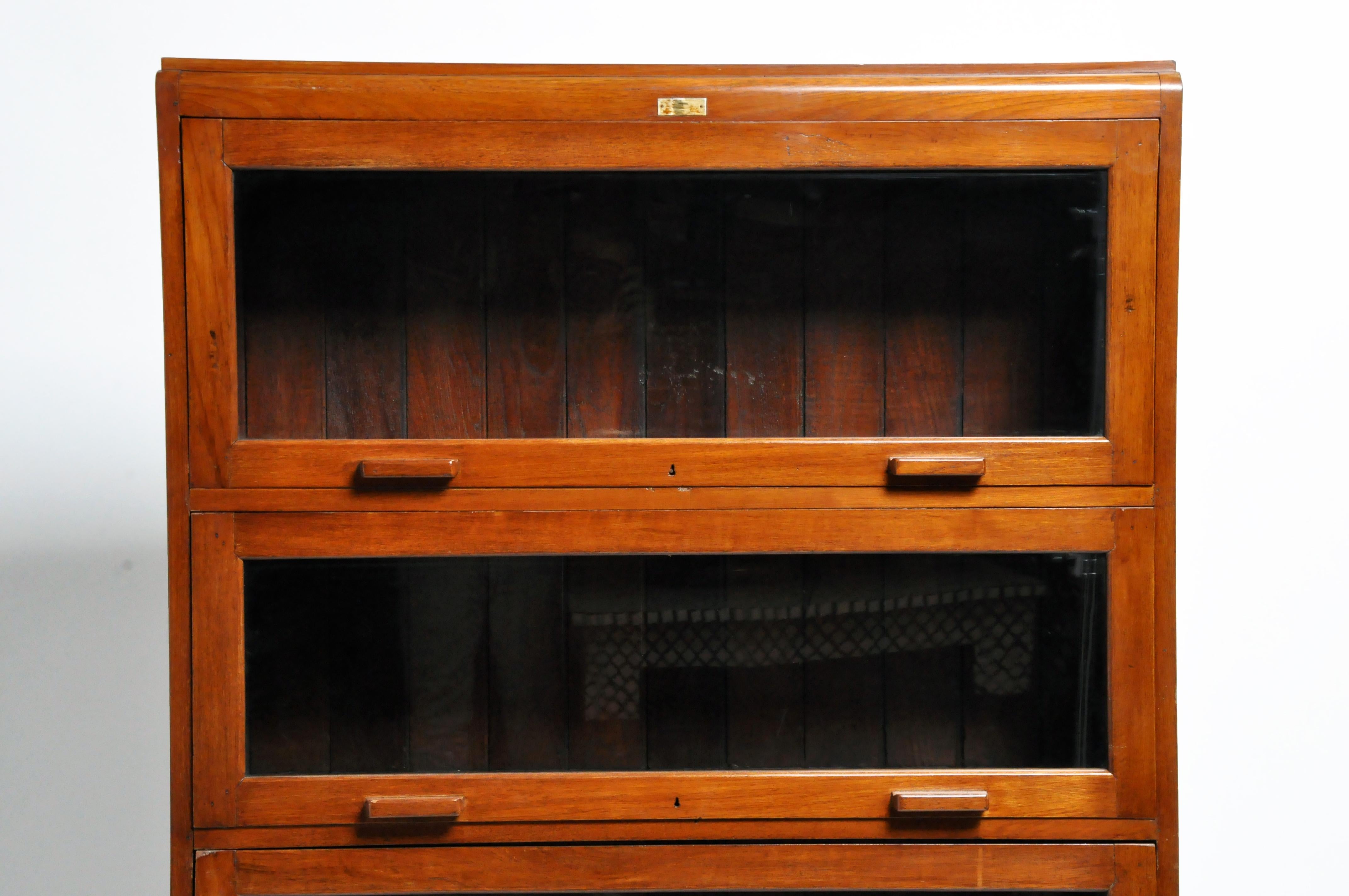 Wood British Colonial Barrister's Bookcase