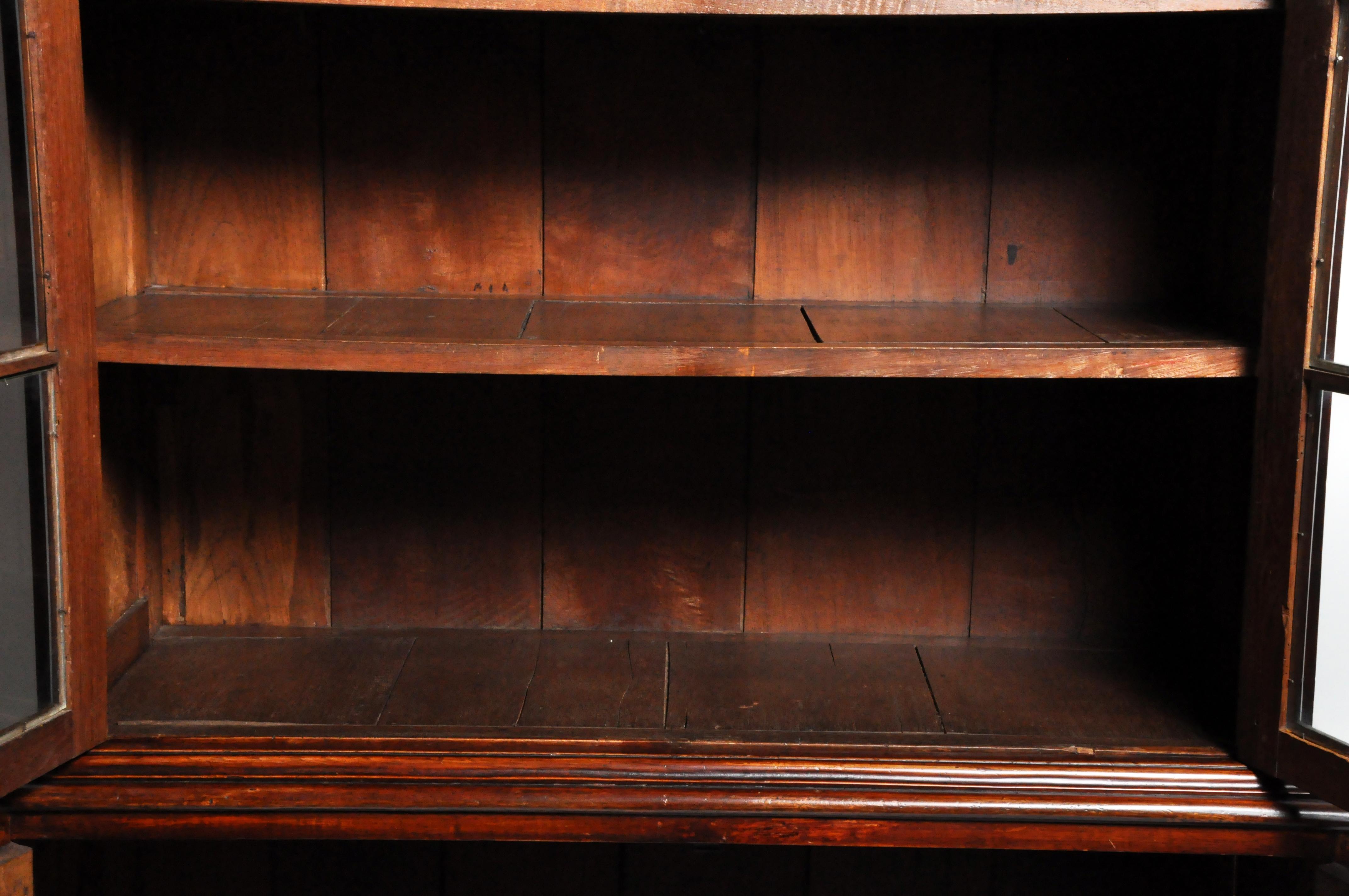 British Colonial Bookcase in Two Sections 1