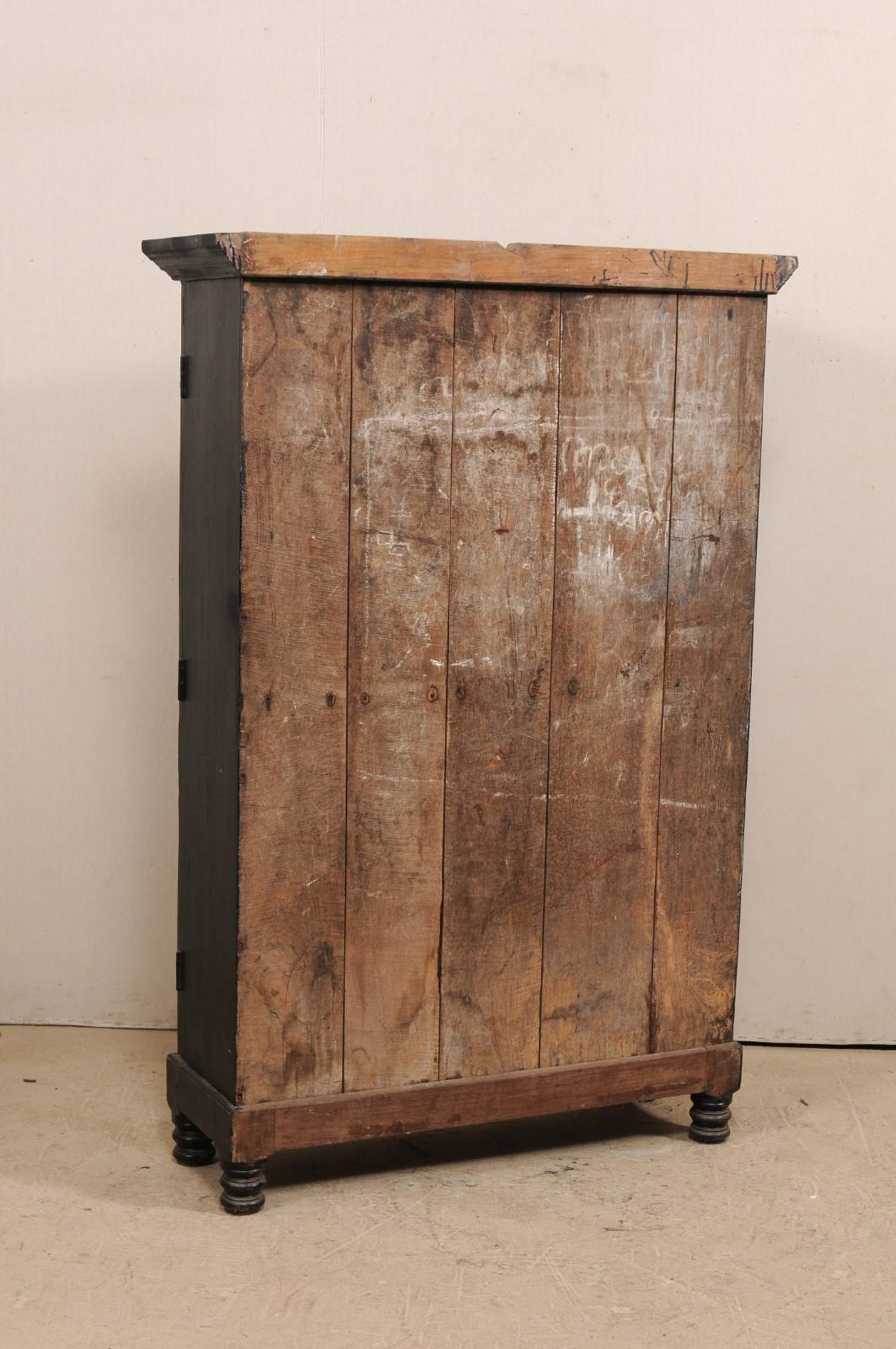 British Colonial Cabinet from the Mid-20th Century in Rich Black Color 5