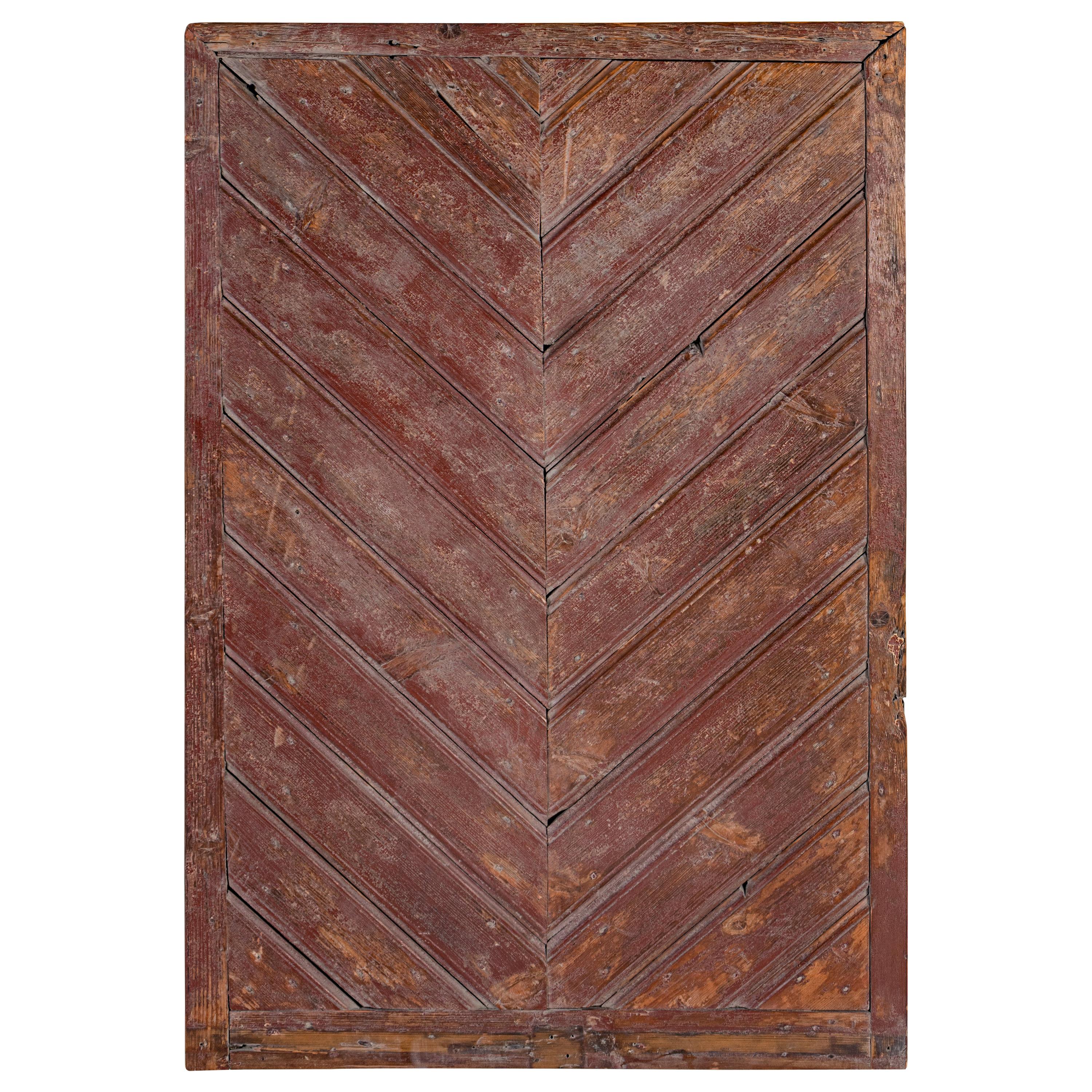 British Colonial Chevron Motif Door Element For Sale