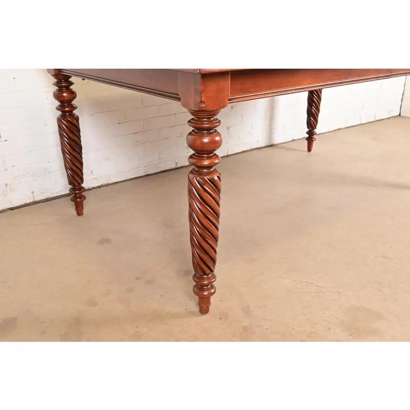 British Colonial Extension Dining Table, Newly Refinished For Sale 6