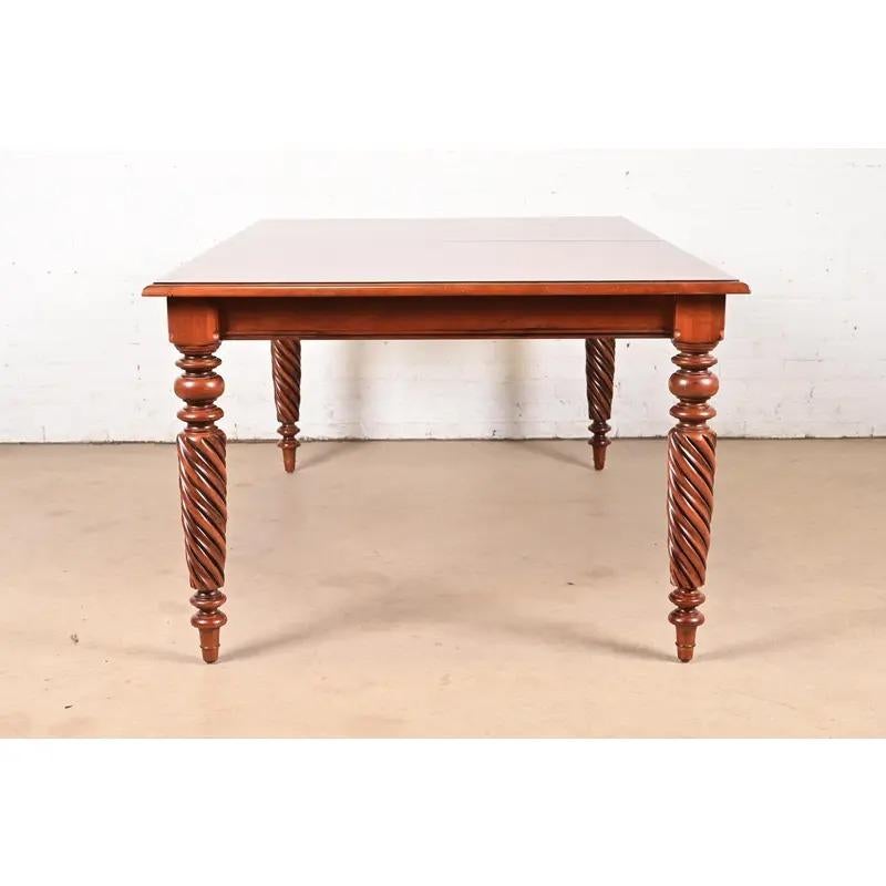 British Colonial Extension Dining Table, Newly Refinished For Sale 7