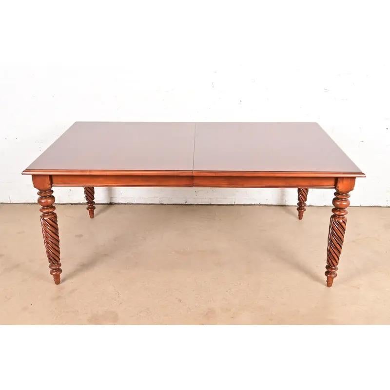 British Colonial Extension Dining Table, Newly Refinished For Sale 2