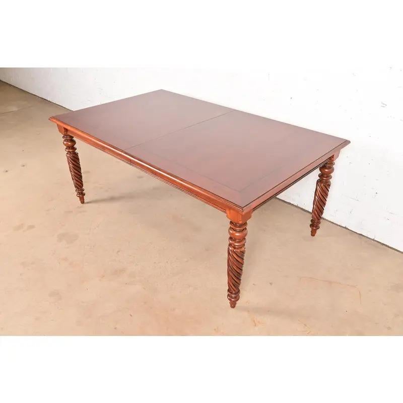British Colonial Extension Dining Table, Newly Refinished For Sale 3