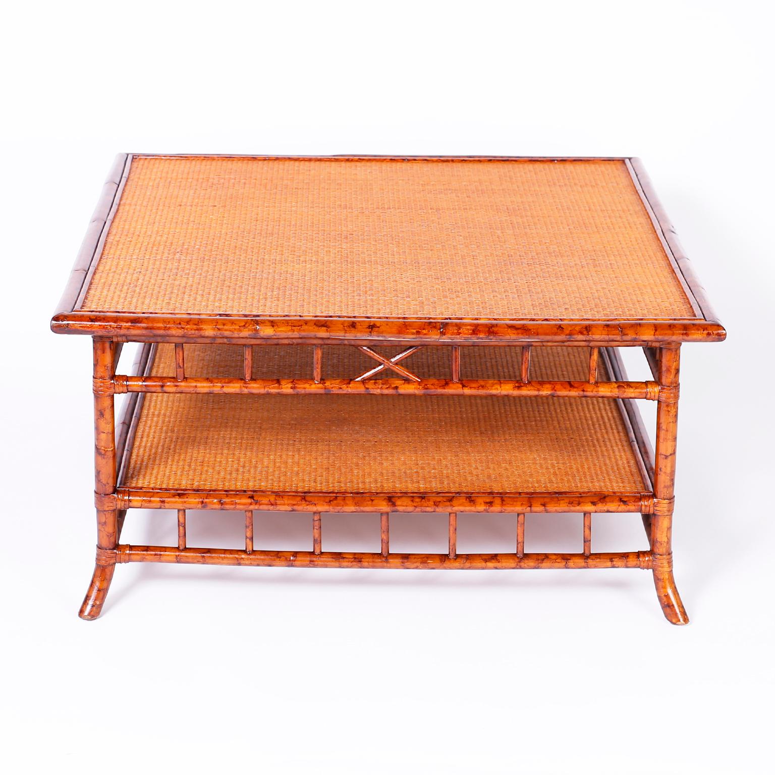 british colonial coffee table