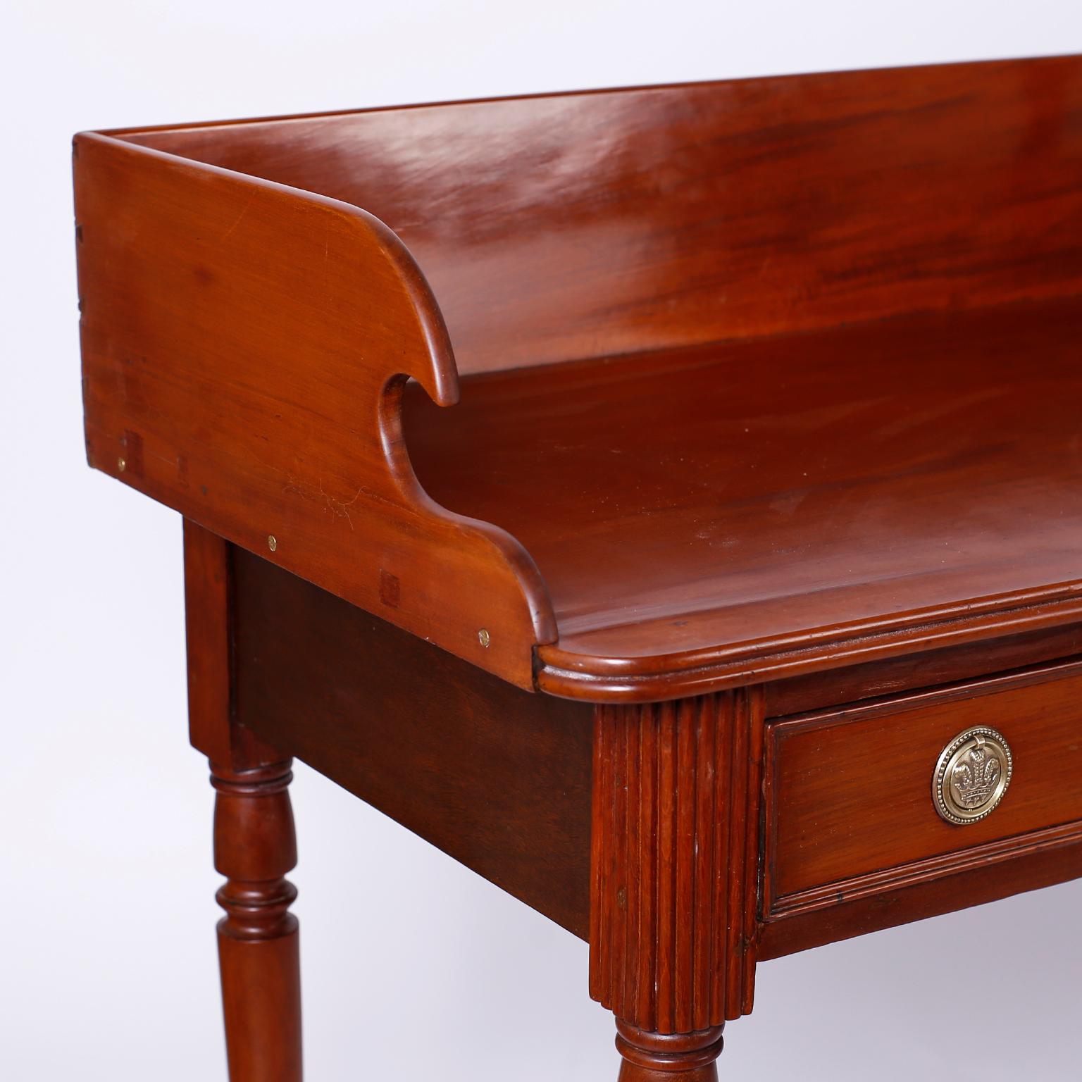 British Colonial Mahogany Server In Good Condition In Palm Beach, FL