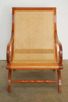 British Colonial Planters Chair or Campeche Chair