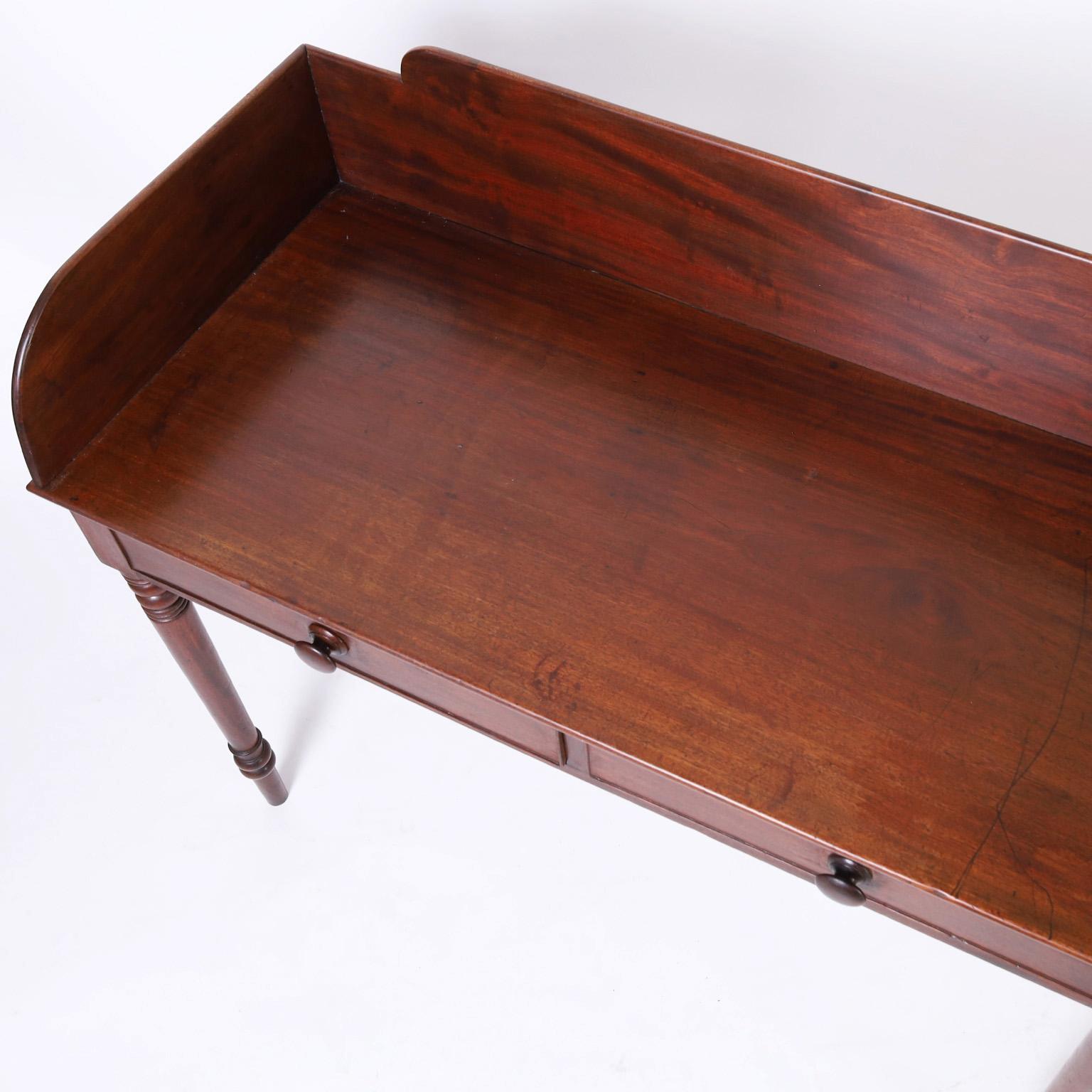 Hand-Crafted British Colonial Sheraton Server For Sale