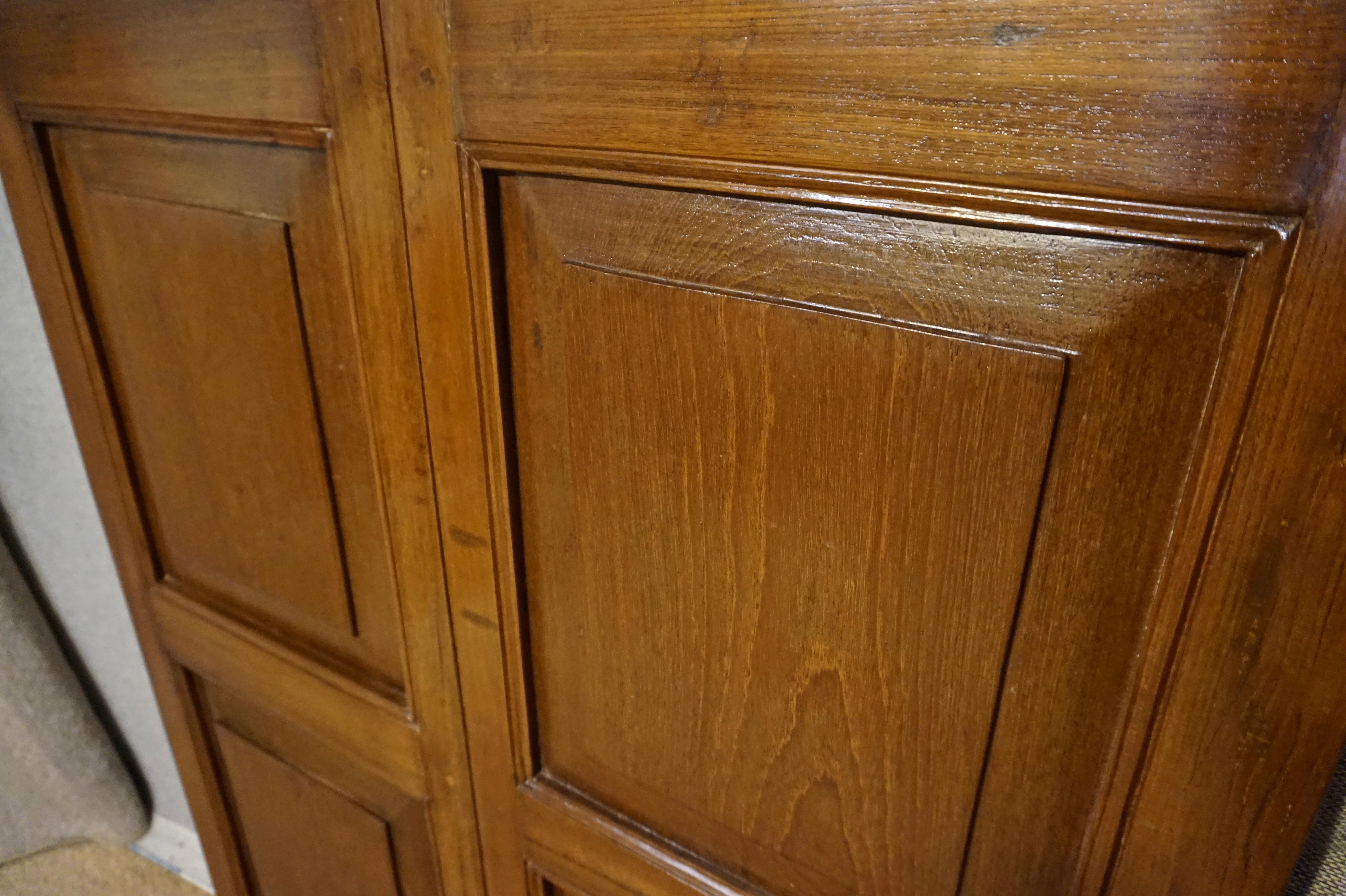 British Colonial Solid Teak Plantation Shutters with Panel Work Dovetailed For Sale 4