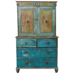 Pressa in lino policromo in stile British Colonial anglo-indiano